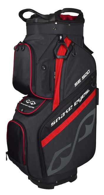 SNAKE EYES ゴルフバッグ 黒/赤 SE500 Cart Bag Black/Grey
