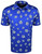 Azaleas Print Polo Cobalt