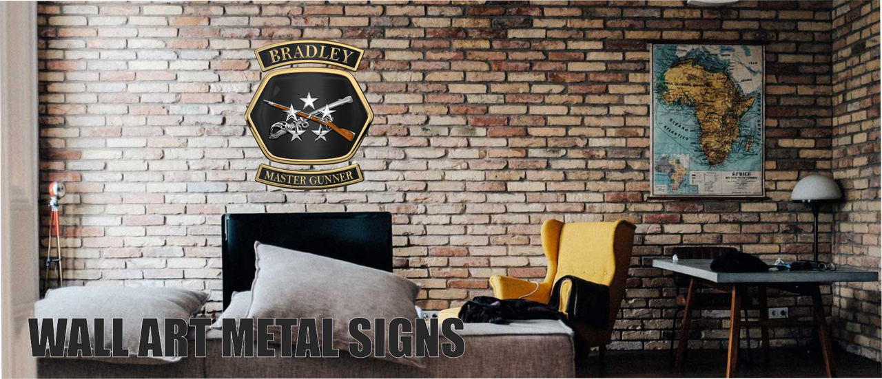 Wall Art Military Themed Metal Signs