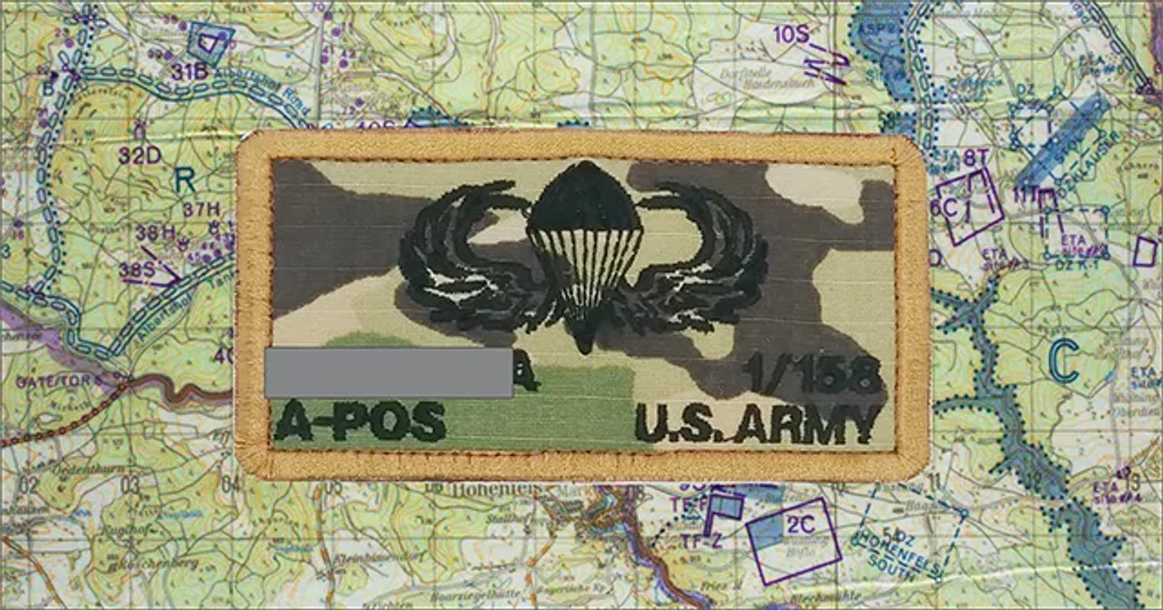 Airborne Flak Plate Carrier Name Tape