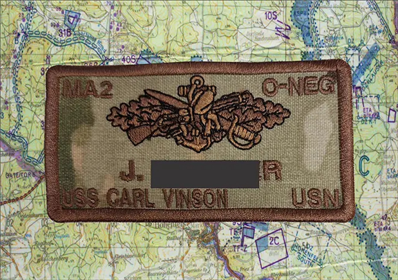 VELCRO® BRAND Fastener Morale HOOK PATCH seabees Can do patch 3