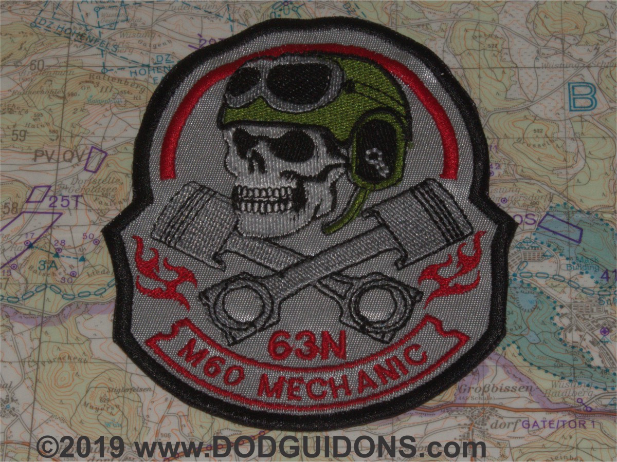 63N Tank Mechanic Skull TC B3 - DODGuidons Flags and Streamer