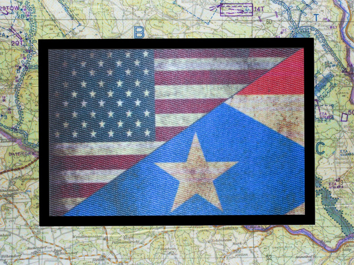 Usa Flag Puerto Rico Flag Morale Patch