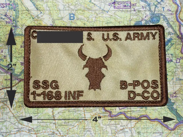 168th Infantry Flak Plate Carrier Patch