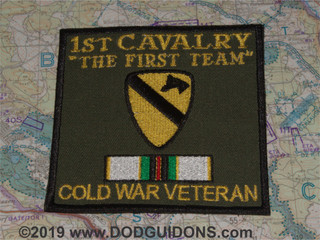 1st Cavalry Flak Plate Carrier Name Patch