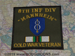8th ID COLD WAR VETERAN PATCH MANNHEIM