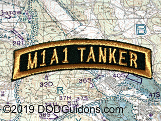 M1A1 TANKER TAB GREEN AND GOLD

Done in Tanker Jacket Style
Patch Measures 3.5"x1"