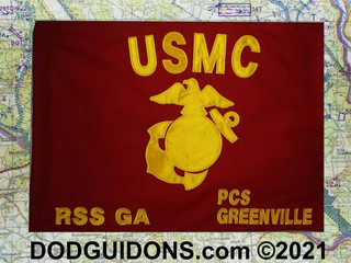 Marine Corps  GUIDON Full Size for Frame (20"x28")