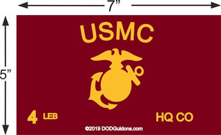 USMC Guidon for Frame 5x7 