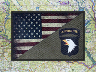 101st Airborne Division USA Flag Moral Patch 3