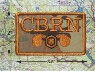 CBRN CHEMICAL TACTICAL BROWN MORALE PATCH