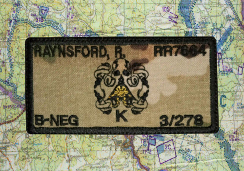 Kraken Troop 3/278 ACR Flak Plate Carrier Name Tape