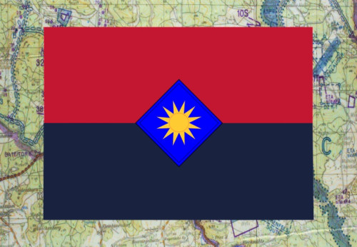 40th Infantry Division Mini Flag for frame