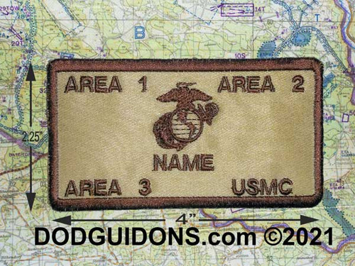 Flak Plate Carrier USMC ID w/Fastener Name/Rank/BLOOD/Unit