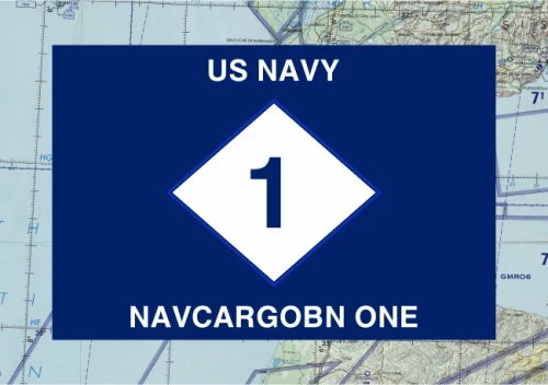NAVCARGOBN ONE Guidon – Navy Cargo Handling Battalion ONE (NCHB-1)