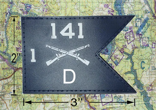 D Co 1-141 Helmet PVC Patch 