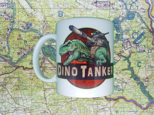 Dino tanker coffee cup