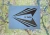 United States Space Force Guidon, Nylon Appliqued Bluebird Base w/ Black 20" X 27 3/4" Pole Hem with Swallowtail