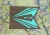 United States Space Force Guidon Black Base w/ Teal For Frame 20" X 27 3/4"