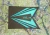 United States Space Force Guidon Black Base w/ Teal For Frame 20" X 27 3/4"