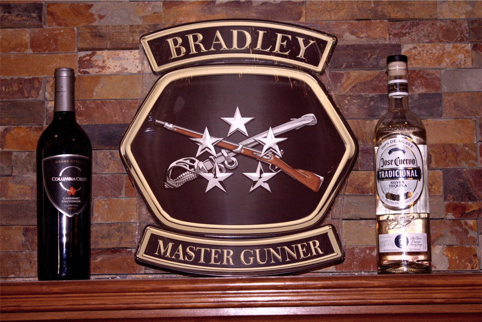 Bradley Master Gunner Wall Art Metal Sign