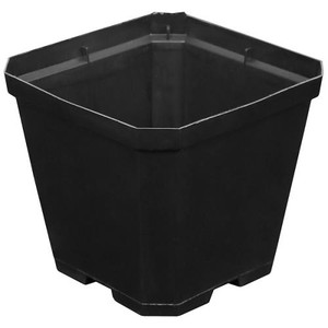 Gro Pro Black Plastic Pot 5.5 in x 5.5 in x 5.75 in (200/Cs) Gro Pro Black Plastic Pot 5.5 in x 5.5 in x 5.75 in (200/Cs)