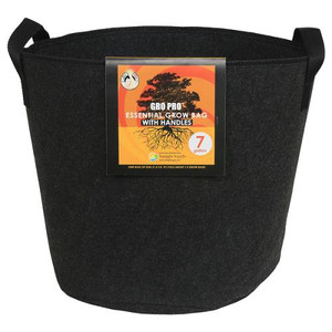 Gro Pro Essential Round Fabric Pot w/ Handles 20 Gallon - Black (42/Cs) Gro Pro Essential Round Fabric Pot w/ Handles 20 Gallon - Black (42/Cs)