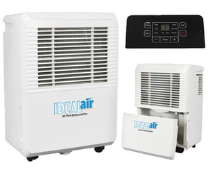 Ideal-Air Dehumidifier 22 Pint - Up to 30 Pints Per Day Ideal-Air Dehumidifier 22 Pint - Up to 30 Pints Per Day
