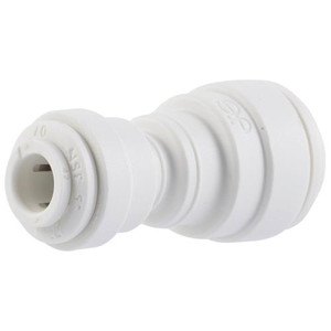 John Guest Reducing Union Straight - 3/8 in QC x 1/4 in QC (10/pk) John Guest Reducing Union Straight - 3/8 in QC x 1/4 in QC (10/pk)