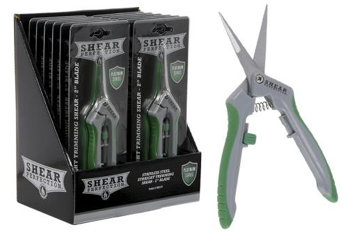 Shear Perfection Platinum Stainless Trimming Shear - 2 in Straight Blades (12/Cs)