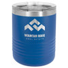 Polar Camel Ringneck 10 oz. Royal Blue Vacuum Insulated Tumbler with Clear Lid