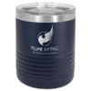 Polar Camel Ringneck 10 oz. Navy Blue Vacuum Insulated Tumbler with Clear Lid