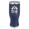 Navy Blue 20 oz. Polar Camel Pilsner w/Clear Lid