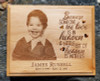 8"x10" Photo Engraved Bereavement Plaque - Natural Wood