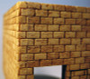 S Scale Concrete Block Sheet 12"x6"x1/16" Basswood Sheet