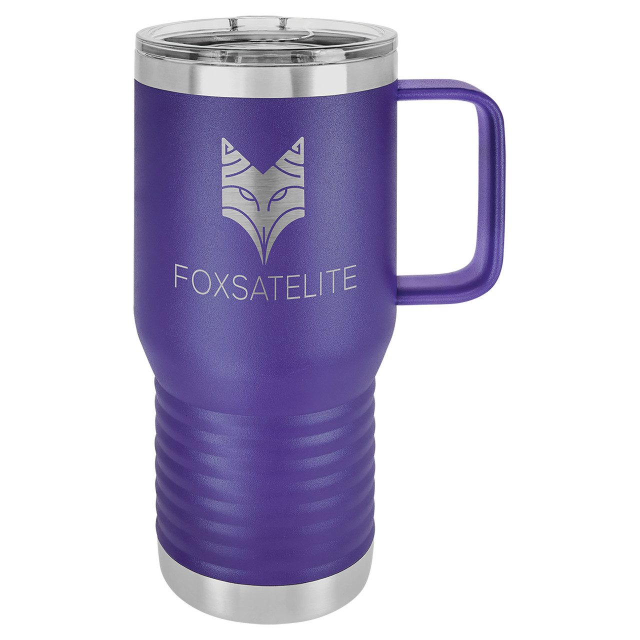 Polar Camel 20 oz. Purple Vacuum Insulated Travel Mug with Slider Lid