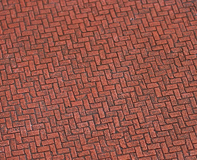 HO Scale - Herringbone Interlocking Sheets - 2 pk