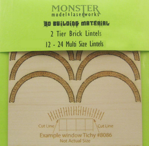 O Scale - 2 Tier Brick Lintels