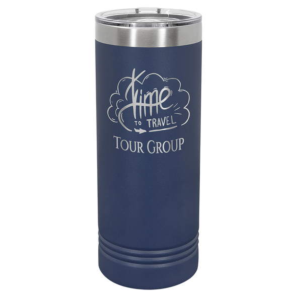 Polar Camel 22 oz. Navy Blue Skinny Tumbler with Slider Lid