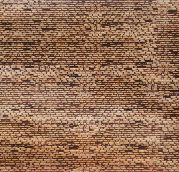 O Scale Old Brick Sheet 12"x6"x1/8" Basswood Sheet