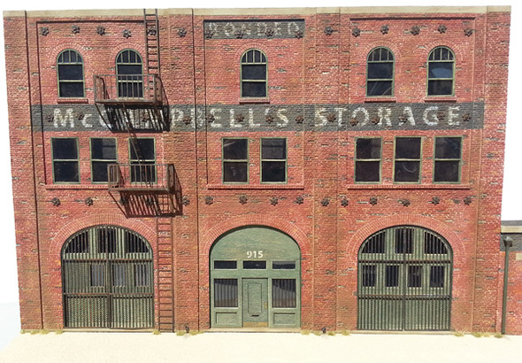 HO Scale - McCampbell Storage Background Flat Kit