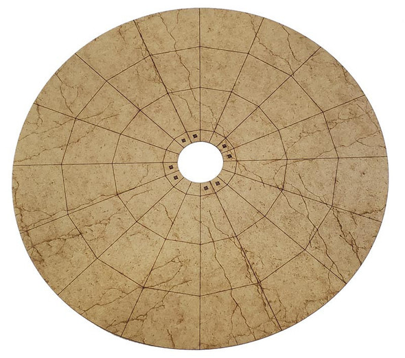 HO - Turntable Concrete Insert - (90' HO Walthers Turntable)