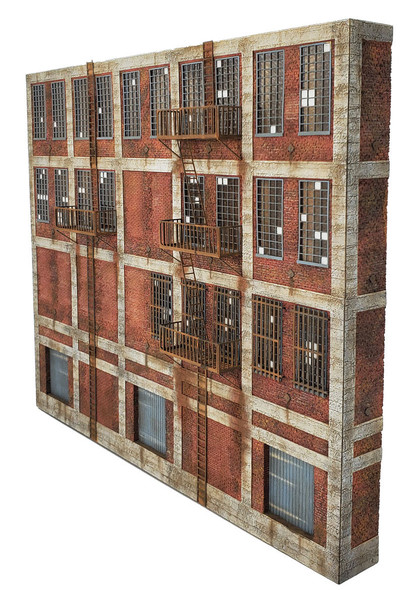 S Scale - 4 Story Brick Industrial Flat Kit