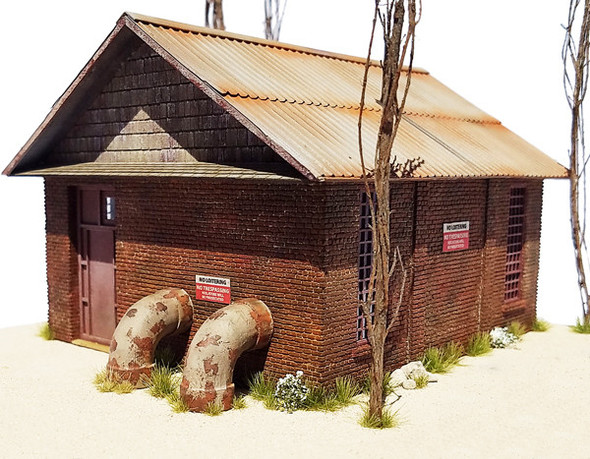 S Scale - Brick Pumping Station Kit