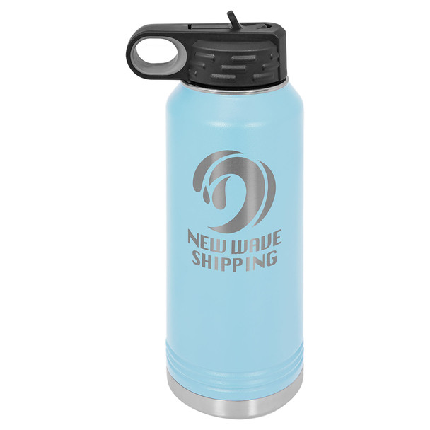 32 oz. Light Blue Polar Camel Water Bottle