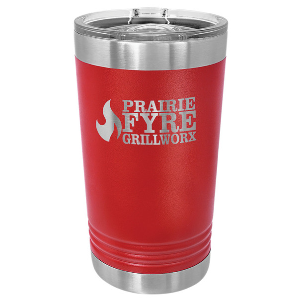 Red 16 oz. Polar Camel Pint with Slider Lid