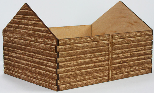 S Scale - Split Log Wall Kit Blank