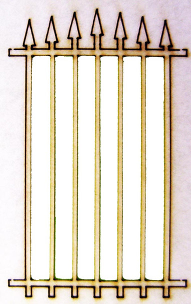 HO Scale - Security Bars Set 6, Overall Size .71 x 1.02