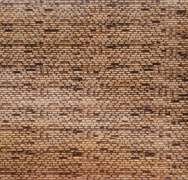 N Scale Old Brick Sheet 12"x6"x1/32" Basswood Sheet