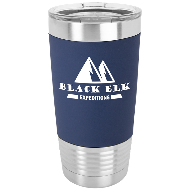 Navy Blue/White Polar Camel 20 oz. Silicone Grip Tumbler